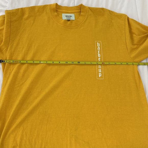 HTFU MENS MUSTARD YELLOW LONG SLEEVE TEE SIZE LARGE - Picture 9 of 12